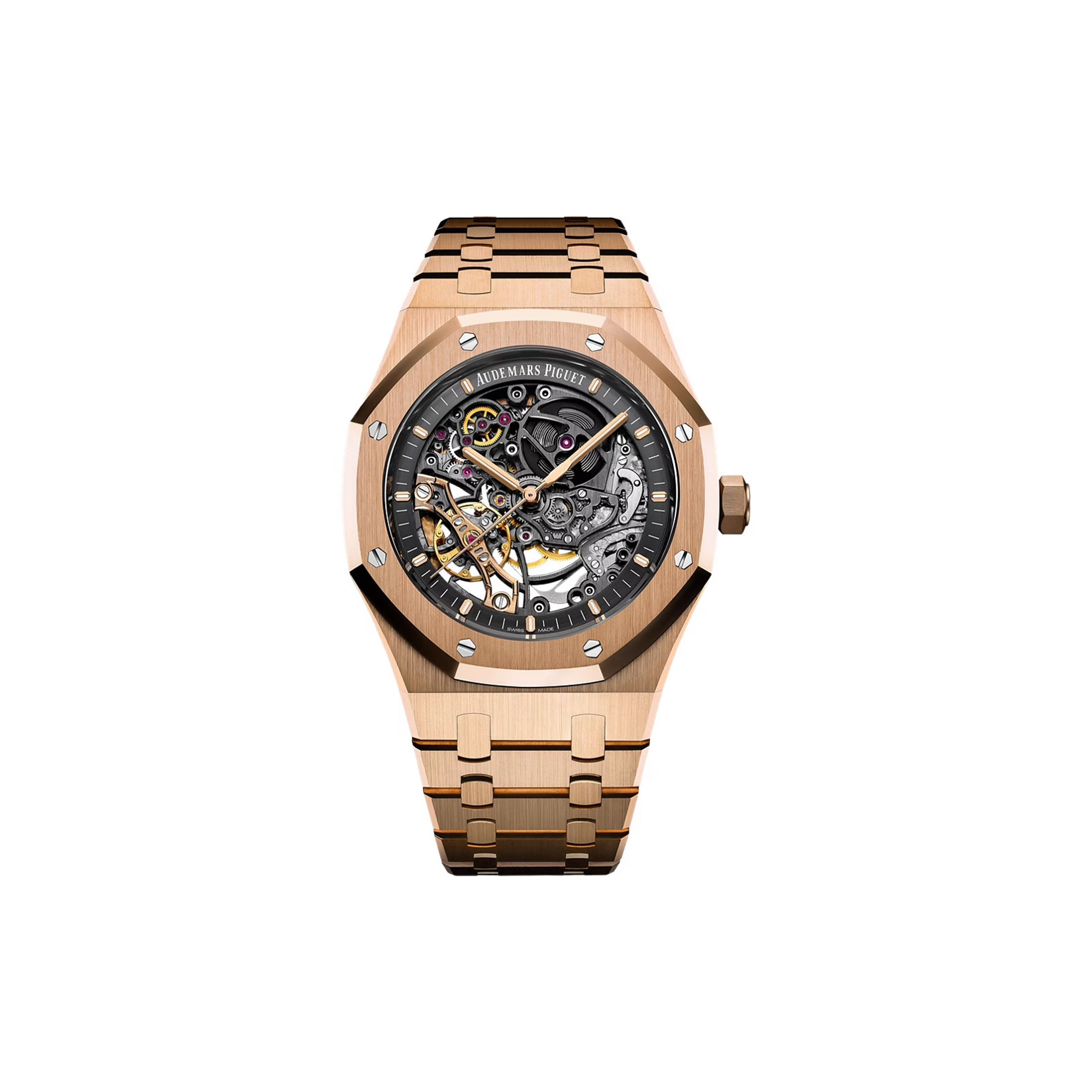 audemars p*g*et royal oak double Ba1an*e wheel openworked 15407or.oo.1220or.01